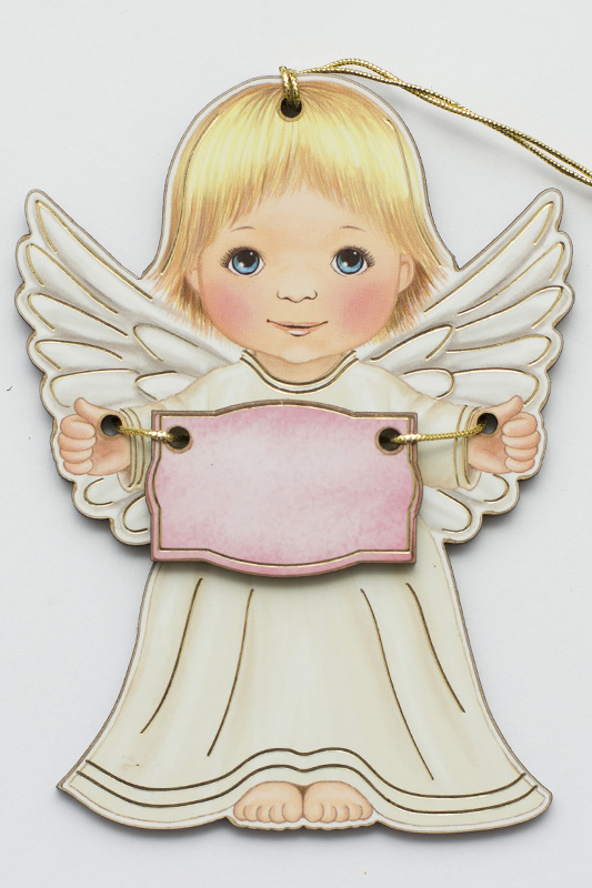 Aniołek z tabliczką